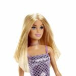 Barbie® Doll, Kids Toys, Blonde Hair, Lavender Metallic Mini Dress, Trendy Clothes and Accessories, Gifts for Kids​ - Image 3