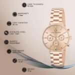 Carlington Iconic Analog Watches for Women with Premium Stainless Steel Strap - CT 2039 - Image 4