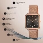 Carlington Iconic Analog Watch for Ladies | Stainless Steel Wrist Watch for Girls| Quartz Movement | Water Resistant | Casual & Formal Wear - CT 2040 - Image 4