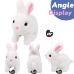 Hopping Walking Bunny Toy with Sounds, Jumping Rabbit Wiggling Ears, Twitching Mouth and Nose, Educational Interactive Bunny Rabbit Toy for Baby Kids - Image 5