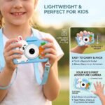 Cason Mini Digital Camera for Kids1080P HD,Camera with Dual Cameras,Rechargeable with SD Card, Real Toy Camera with Games,Birthday Gift for Kids for 5-12 Years Kid (Rabbit) - Image 4