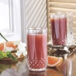 VILON Italian Premium Water and Juice Glasses Set of 6, Crystal Stylish Highball Glasses for Drinking Water, Juice and Cocktails | 250ML| Transparent - Image 2