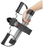 Amazon Basics Mini Bike Digital Pedal Exerciser | Mini Cycle for Home Workout I Heavy Material with Fixing Strap, Adjustable Resistance & LCD Display | Versatile Workout Equipment | Black and Grey - Image 7