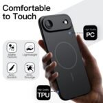 JETech Magnetic Slim Case for iPhone Air, Black - Image 5