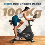 Flexnest Flexbike 2026 Smart Exercise Cycle for Home | Bluetooth App Connected Spin Bike with 500+ Live Classes | 7Kg Flywheel, 100 Resistance Levels | 100Kg Capacity Indoor Fitness Bike (Flexbike EZ) - Image 4