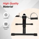 Amazon Brand - Symactive Fitness Mini Cycle Pedal Exerciser | Heavy Material | with Adjustable Resistance Levels and Digital Display | Compact & Portable Design (Black) - Image 2