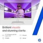 HP All-in-One, Intel Core Ultra 7 155U (16GB DDR5,1TB SSD) IPS, 300 nits, Touch, Anti-Glare, FHD, 27inch(68.6cm), Win11, M365*, Shell White, 6.72kg, FHD IR tilt Camera w/Privacy shuttter, 27-cr1418in - Image 5