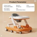 StarAndDaisy Baby Walker for 6-18 Month Baby Boy & Girl, Baby Walkers for 6-18 Month Baby Boy, Walker for Kids for 6 to 18 Months, Adjustable Height Baby Walker, 360° Wheels,Food Tray, Safety Stopper, Speed Control - Image 2