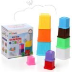 FIRSTCRY INTELLISKILLS Premium 10 Pcs Stackable Blocks&Sequencing Cubes Toy for Kids, Activity&Learning Toy for Baby,Toddlers,Preschoolers,Brain Development&Montessori Toys for 1+ Years, Birthday Gift - Image 6