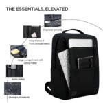 Impulse Empower Premium 25L Laptop Backpack for Men & Women, 15.6 Inch Laptop Bag with Padded Compartment, Office Backpack with Luggage Strap, Chest Strap & Organizer Pockets, Black - Image 6