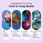 What's Up Wellness Lung & Liver Detox Supplement for Fatty Liver, Capsules with Milk Thistle, 600mg NAC Supplement & Curcumin | Supports Lung Health, 30 Capsules - Image 4