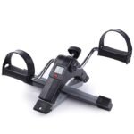 Amazon Basics Mini Bike Digital Pedal Exerciser | Mini Cycle for Home Workout I Heavy Material with Fixing Strap, Adjustable Resistance & LCD Display | Versatile Workout Equipment | Black and Grey - Image 8