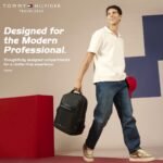 Tommy Hilfiger Joshua Polyester Unisex 15 Inch Laptop Backpack - Black | 21 Ltr Capacity| Padded & Adjustable Strap | Water Resistant | 3 Compartment | Water Bottle Holder | USB Cable holder Pocket - Image 2