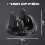 Humble® Universal 360° Rotatable Dashboard Phone Holder | Anti-Slip Silicone Mobile Mount | Adjustable Stand for Portrait & Landscape Viewing | Compatible with All Smartphones for Car, Office & Home - Image 5