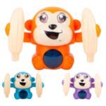 Gooyo GY-2029 Voice Control Banana Dancing Monkey Toy | Spinning, Rolling and Tumbling Toy for Kids with Bright LED Lights & Sound Effects | Assorted | 3xAAA Battery (Not Included) - Image 6