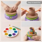 MiniExplorer Pottery Wheel Kit for Kids – DIY Battery Operated Pottery Making and Painting Set with Clay, Sculpting Tools, Arts and Crafts Toy for Boys Girls Age 5+, Creative Activity Gift - Image 2