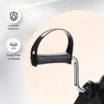 Amazon Brand - Symactive Fitness Mini Cycle Pedal Exerciser | Heavy Material | with Adjustable Resistance Levels and Digital Display | Compact & Portable Design (Black) - Image 3