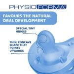 Chicco PhysioForma Soother for Babies (16-36 Months) | Baby Pacifier with Unique Shape to Support Baby's Breathing | Soft Silicon Material | BPA Free (Deep Blue) - Image 3