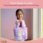 Toy Imagine Unicorn Sling Bag for Kids Birthday Gift for Girls Crossbody Bag for kids with Soft Fur Finish Baby Toddler Handbag Cute Princess Purse Mini Sling Bag for 3-12 Year Girls Fashion Accessory - Image 2