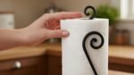 Craftland Wrought Iron S Shape Tissue Paper/Towel/Roll/Napkin Holder/Dispenser for Kitchen Bathroom and Dining Table (Black) - Image 4