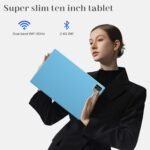 IWEGGO Android 15 Tablet, 10 inch 12GB RAM+64GB ROM+1TB Expandable, 1.8Ghz Quad-core Processor, 2 in 1 Tablets with Keyboard Case Mouse Stylus, 5G Wifi, 8MP Dual Camera, 1280*800 HD Screen Tablet Blue - Image 5