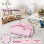 Little Boo New Born Baby Cotton Cloth Diapers Langot Washable Reusable Nappies for 0-6 Months Babies (Pack Of 12) - Image 2