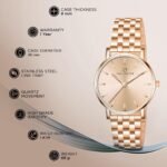 Carlington Iconic Analog Watches for Women with Premium Stainless Steel Strap - CT 2035 - Image 4
