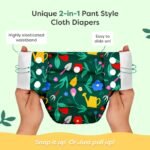 SuperBottoms UNO Pull-up Pant Style Diaper | Cloth Diaper for Babies | Reusable, No Tapes, Easy to Wear, Designed for Active Little Ones | 3M – 3Y | Pack of 1 - Image 3