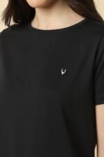 Allen Solly Women’s Solid Round Neck T‑Shirt | Regular Fit | Soft Cotton | Everyday Casual Essential - Image 4