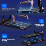 PowerMax Fitness TDM-95 4HP BLDC Motorized Treadmill for Home Use | 1.0-10 km/h Speed | 2-Level Manual Incline | Running Surface 950 x 385mm | LED Display | 12 Programs | Shock Absorption System - Image 9