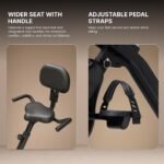 Cult X-Bike with Table | Sturdy & Stable Design | Foldable Exercise Bike for Home | 8-Level Magnetic Resistance | Adjustable Seat & Handle | LCD Display | Laptop & Tablet Desk | 120 kg Capacity - Image 4