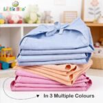 Little Boo New Born Baby Cotton Cloth Diapers Langot Washable Reusable Nappies for 0-6 Months Babies (Pack Of 12) - Image 5
