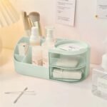 Rewup plastic Makeup Organizer,Makeup Organizer|Makeup Box For Storage|Make Up, Cosmetics, Skincare Organiser For Women|Elegant Makeup Vanity With Transparent Drawer, 1 Count - Image 4