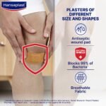 Hansaplast Antiseptic Plasters | Various Shapes & Sizes Bandage | Pack of 50 Units | First Aid kit | Breathable fabric | Home Essential Kit | Antiseptic Wound Pad - Image 3
