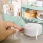 Rewup plastic Makeup Organizer,Makeup Organizer|Makeup Box For Storage|Make Up, Cosmetics, Skincare Organiser For Women|Elegant Makeup Vanity With Transparent Drawer, 1 Count - Image 3
