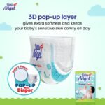 Little Angel Premier Pants Baby Diaper, New Born (NB/XS) Size, 56 Count, Cottony Soft Material, Wetness Indicator, Breathable Layer, Stretchable Sides, up to 5 kgs (28 count/pack, Pack of 2) - Image 4
