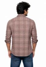 Chevron Men Casual Checks Shirt, Full Sleeves, Single Pocket, Men Shirts. - Image 2