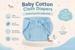 pack of 12 new born Baby's Cotton Cloth Diapers/Langot/nappy U Shaped Washable and Reusable Nappies (Multicolour,0-6 Months) - Image 3