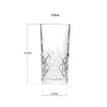 CELLO Classix Hi-Ball Glass Set of 6 Pcs 275 ml, Transparent | Freezer & Fridge Safe, Leadfree Dishwasher Safe Toughened Crystal Clear Glasses Set for Drinking Water Juice Milk Cocktail Mocktail Soda - Image 6