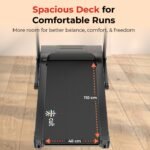 Fitkit by Cult PowerRun-96 BLDC Motor Treadmill (5HP Peak) | 12.8km/h Max Speed, 120kg Weight Capacity | 12 Preset Programs, LED Display | AUX/MP3/USB | Home Gym Equipment, Black - Image 10