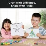 Crafts and Toys Art Crafted 15 Different Material Packet (Multicolour) Beads and Sitare Star Decoration Craft for School Project Work (S970) - Image 5