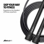 Boldfit Skipping Rope for Men and Women Jumping Rope With Adjustable Height Speed Skipping Rope for Kids, Women, Girls Jumping Men for Exercise - Black - Image 7