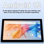 IWEGGO Android 15 Tablet, 10 inch 12GB RAM+64GB ROM+1TB Expandable, 1.8Ghz Quad-core Processor, 2 in 1 Tablets with Keyboard Case Mouse Stylus, 5G Wifi, 8MP Dual Camera, 1280*800 HD Screen Tablet Blue - Image 2