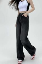 KOTTY Women’s Wide Leg Denim Jeans | Loose Fit High Rise Baggy Style Jeans for Women - Image 5