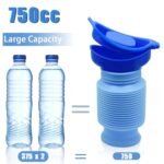 Portable Urinal Bottle for Men & Women, 750 ml Collapsible Travel Toilet with Sealed Leakproof Lid, Foldable Pee Bottle for Car, Camping, Hiking, Traffic Jam, Emergency Outdoor Use - Image 5
