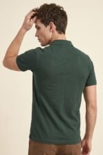 Allen Solly Men’s Polo T‑Shirt | Comfortable Rich Cotton Blend, Band Collar, Regular Fit | Stylish & Premium All Day Wear - Image 4