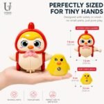 Chicken Toys for Kids, Swinging Chain String Magnetic Hen with Chick Learning to Crawl Spring Toy, Crawling Wind-up Duck, Walking Chicken Cute Windup Toy for Boys Girls Toddler - Image 3