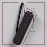 Lifelong Yoga Mat Bag for Women & Men | Lightweight Durable Polyester | Drawstring Closure & Fixed Shoulder Strap | Reinforced Stitching | Premium Yoga Carry Bag Without Yoga Mat (Black) - Image 2