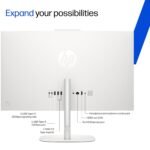 HP OmniStudio All-in-One, AMD Ryzen 3 30, 8GB LPDDR5x, 512GB SSD, FHD, 23.8''(60.5cm), Win 11, Office 24, Cashmere White, 4.61kg, cv0020in, Dual 2 W Speakers, FHD IR Camera, Anti-Glare, Desktop - Image 6