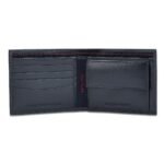 Tommy Hilfiger Men's Global Coin Wallet Elkhom - Navy | 1 Coin Pocket | 2 Compartments | 4 Cards Slots | Stylish Men's Leather Wallet - Image 3